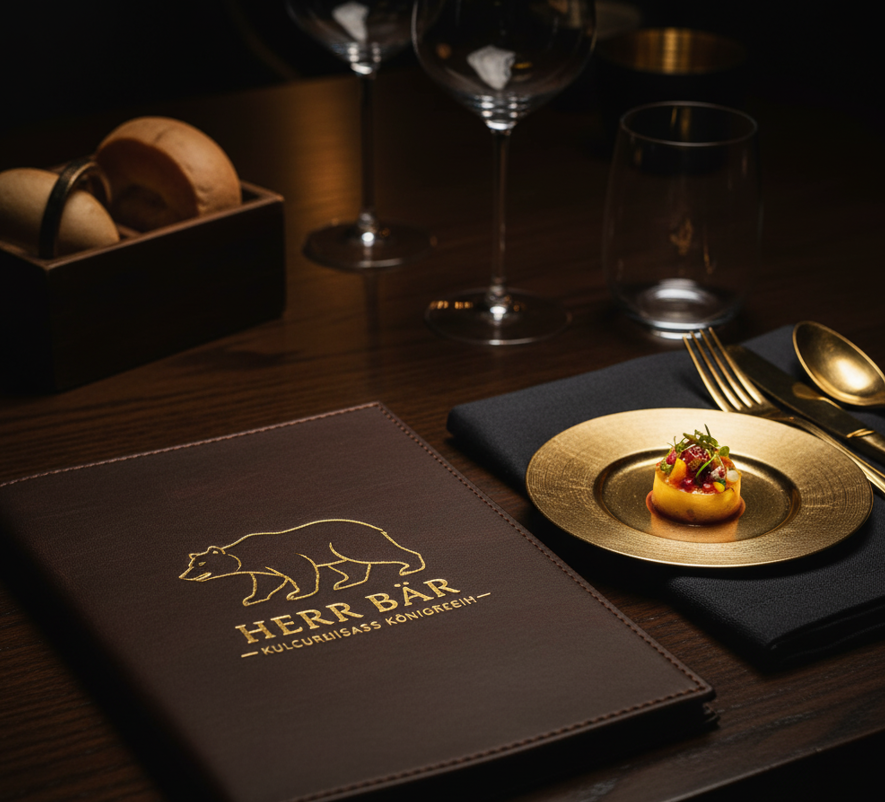 Gastronomie Branding Materialien