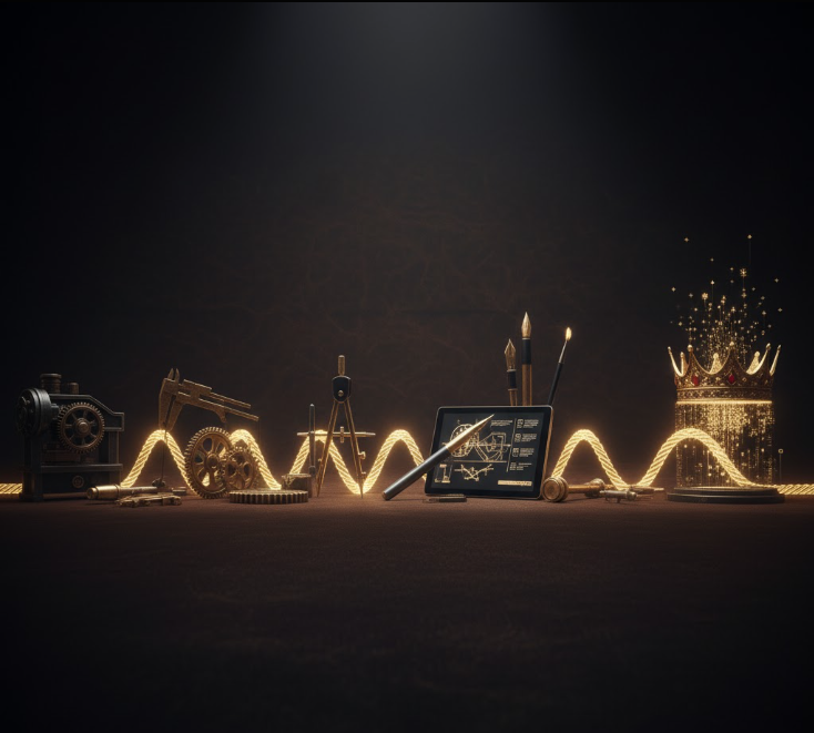 Vintage und modernes Telefon