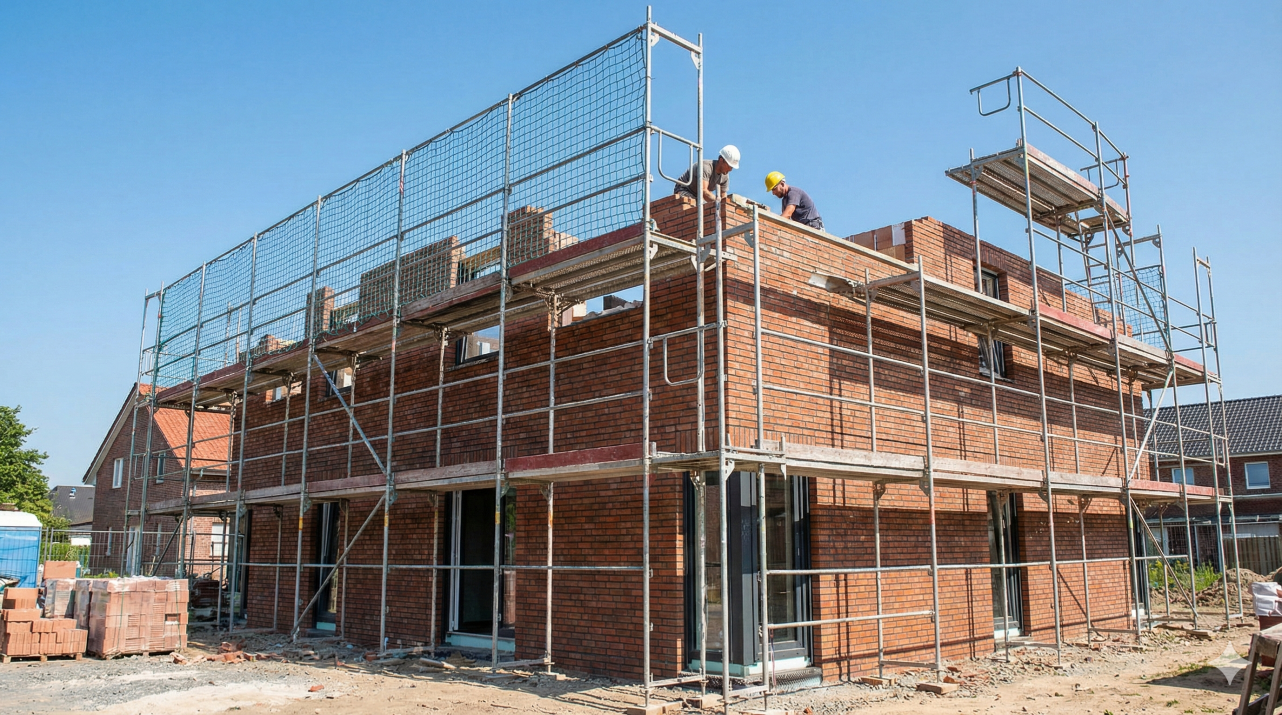 Herberbau Baustelle